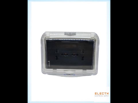Grazen Weatherproof Plate Cover with Duplex Universal Outlet with Ground 16A 220V Available in Gr… Grazen Weatherproof Plate Cover with Duplex Universal Outlet with Ground 16A 220V Available in Gr...