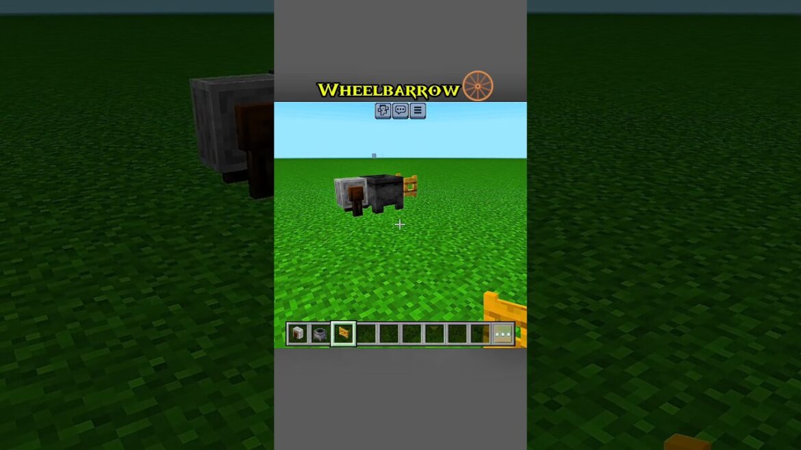 🛞 Wheelbarrow | Garden & Farm Decoration in Minecraft 🌿#Wheelbarrow #MinecraftDecoration #FarmBuild