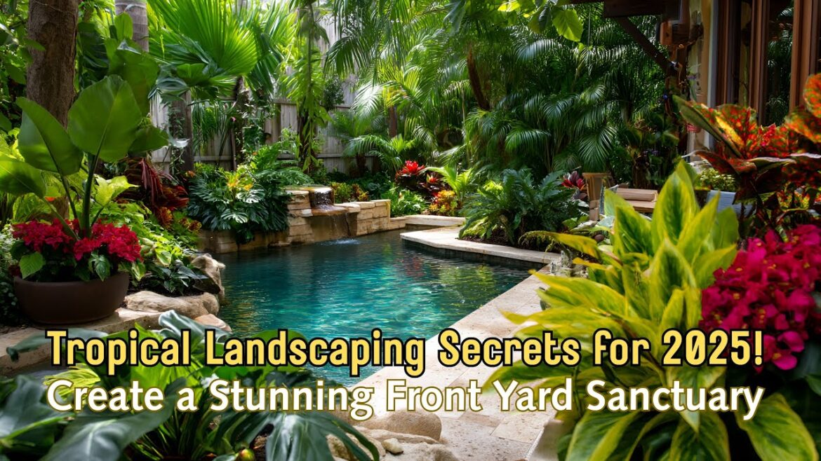 🌺 Modern Tropical Garden Ideas | Design a Calm & Inviting Front Yard