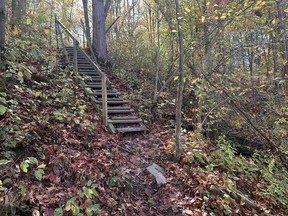 Mystery Falls trail near Arkona