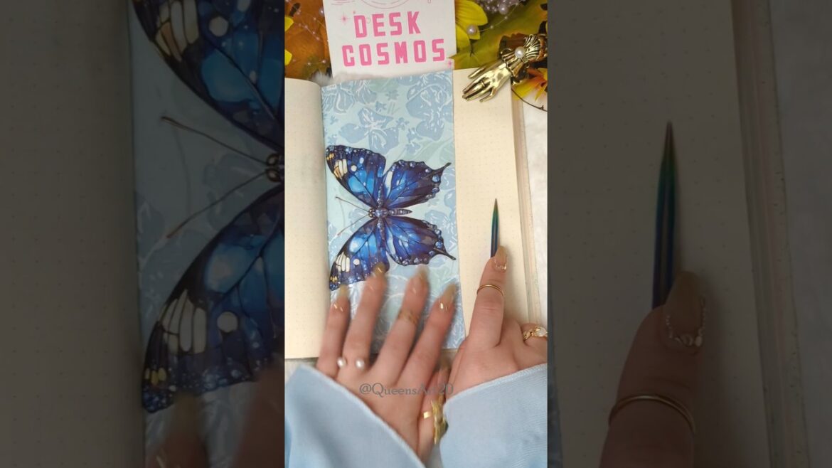 ASMR | 💙 Garden in Blue using beautiful journaling & stationery supplies from @deskcosmos #asmr