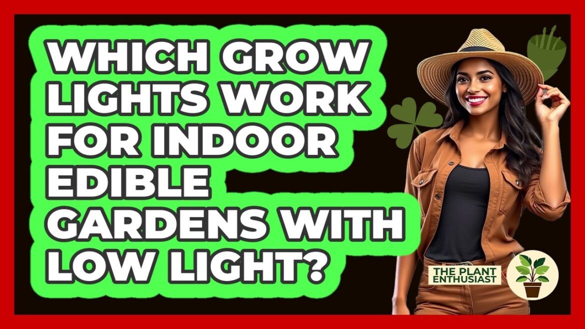 Which Grow Lights Work For Indoor Edible Gardens With Low Light? - The Plant Enthusiast