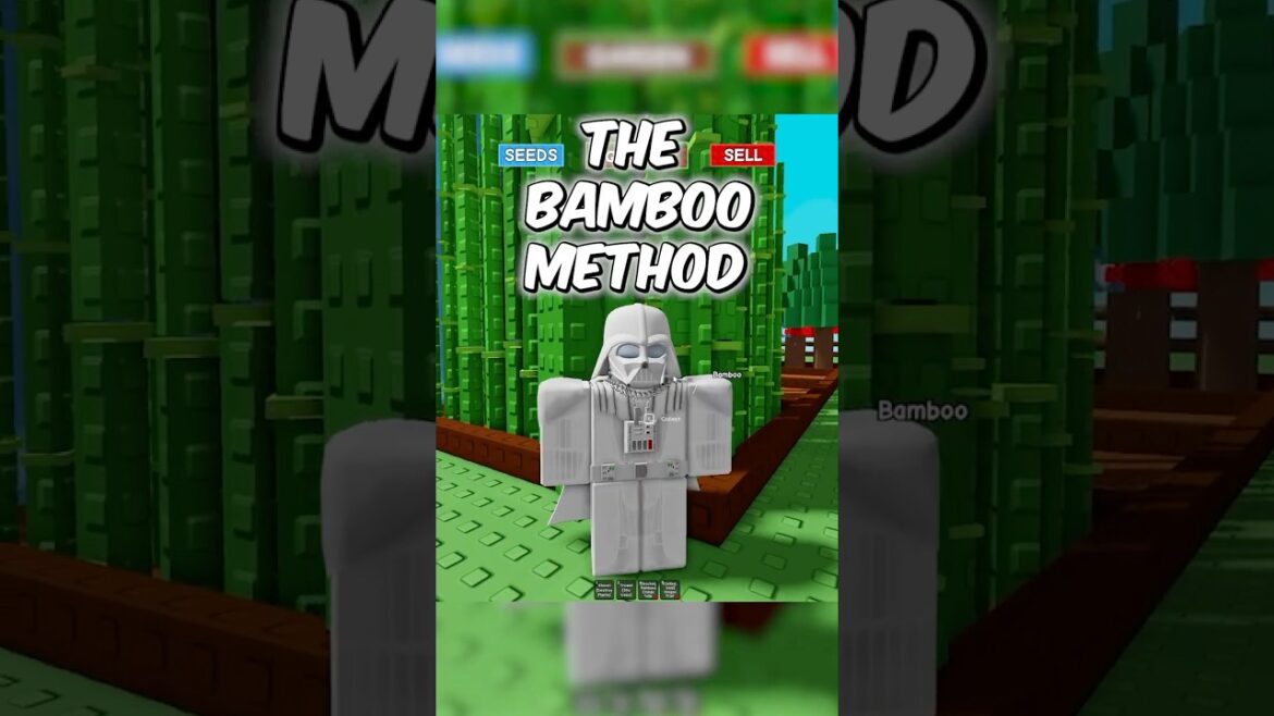 Fastest Way to Get Millions in Grow A Garden! 🌱 ( Roblox Bamboo Method OP )