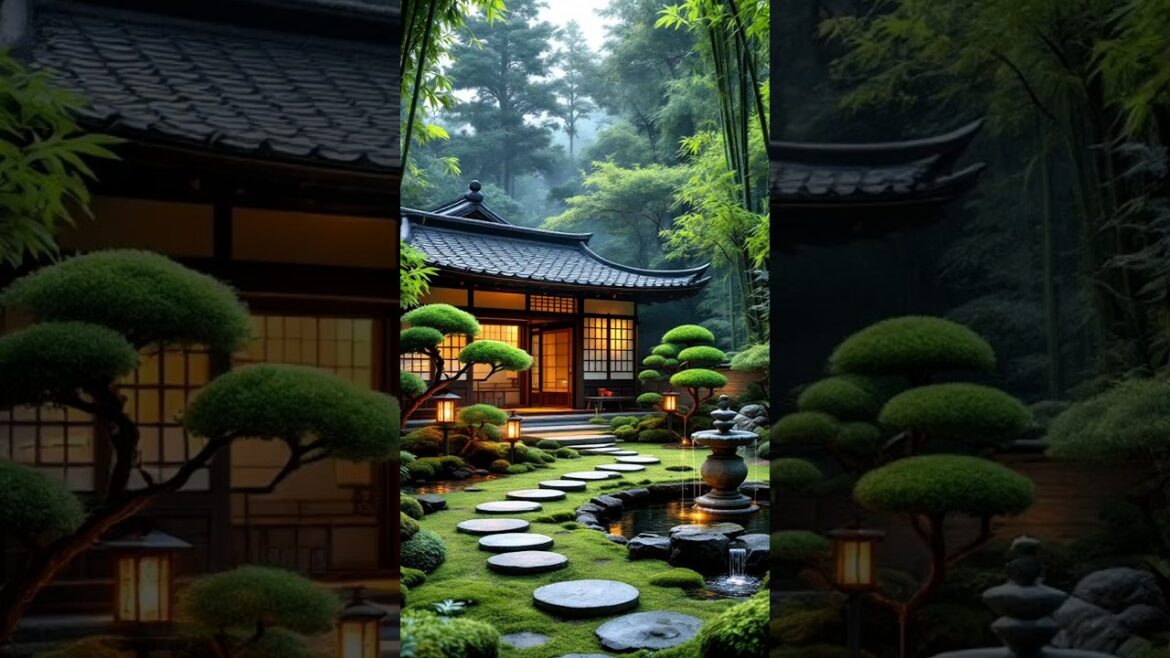 "Tranquil Japanese Garden | A Peaceful Escape in Nature" #homelabstudio #japanesegarden #zenvibes