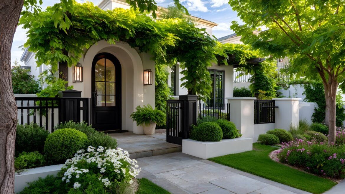 Bring Your Entryway to Life | Small Front Yard Gardens with Gorgeous Arches & Gates