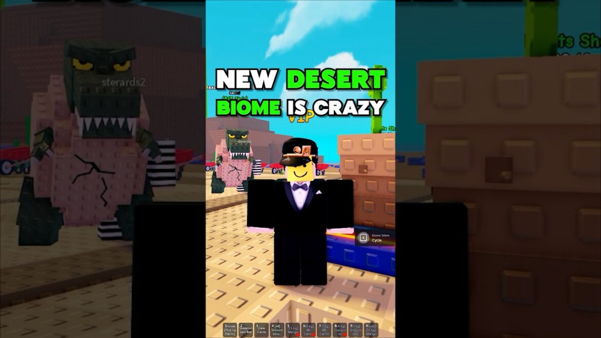 NEW Desert Biome and Secret! #plantsvsbrainrots
