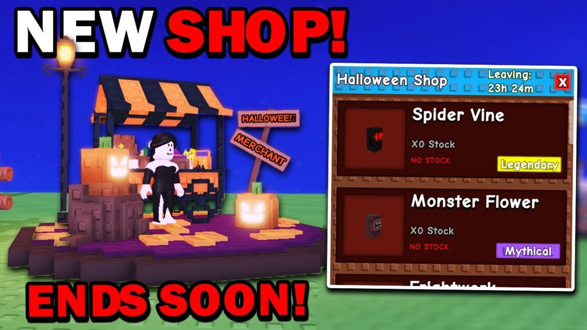 NEW HALLOWEEN MERCHANT SHOP!! (New Seeds) in Grow a Garden ROBLOX NEW HALLOWEEN MERCHANT SHOP!! (New Seeds) in Grow a Garden ROBLOX