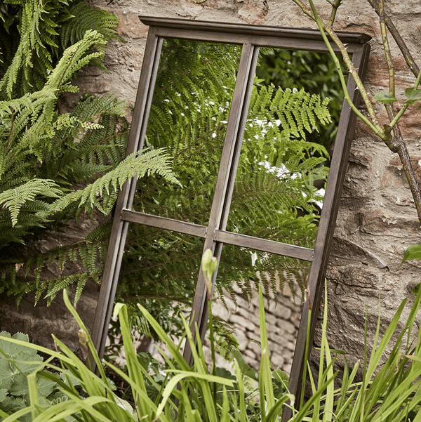 Outdoor Antiqued Window Mirror Outdoor Antiqued Window Mirror