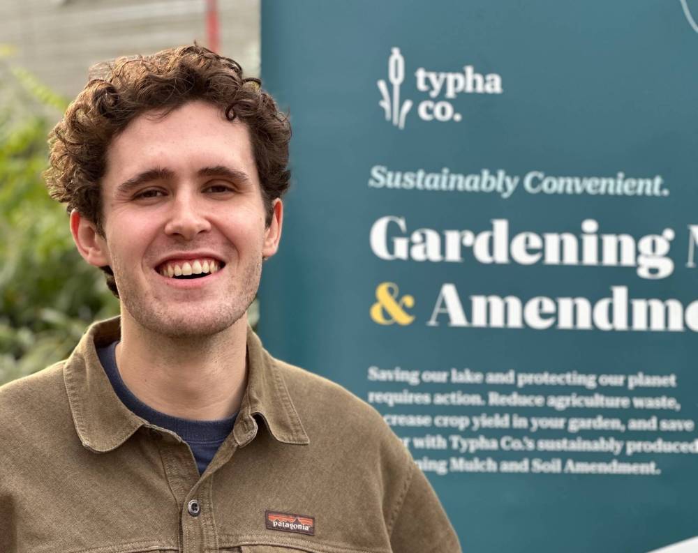 Dave Hanson photo
                                Alec Massé, 28, is the co-founder of Typha Co., which makes a natural product that can be used to amend soil.