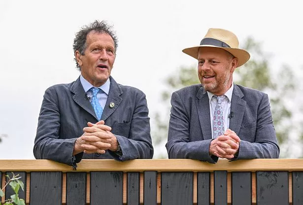 LONDON, ENGLAND - MAY 22: Monty Don and Joe Swift attend the 2023 Chelsea Flower Show at Royal Hospital Chelsea on May 22, 2023 in London, England. (Photo by Jeff Spicer/Getty Images)