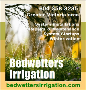 Bedwetters Irrigation, Greater Victoria
