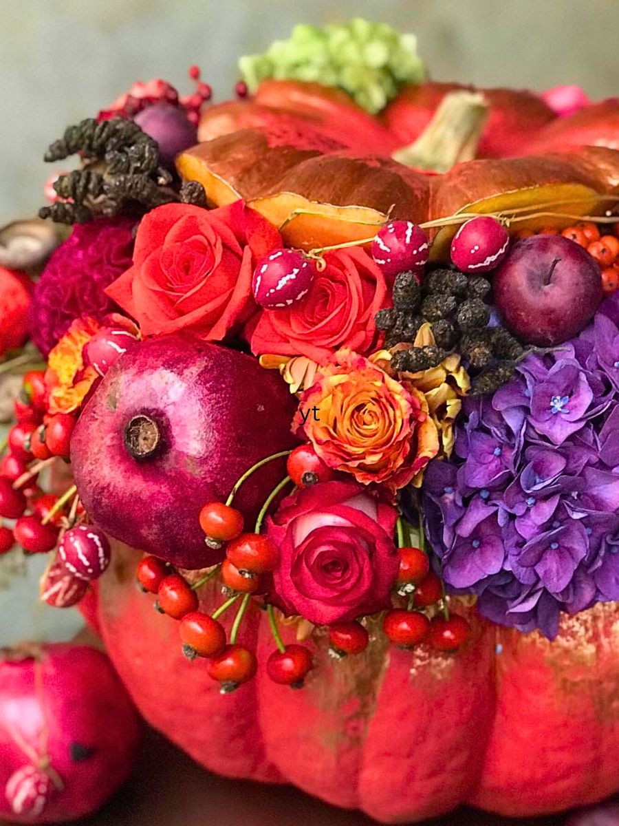 Bright Colored Pumpkin by Attilla Németh