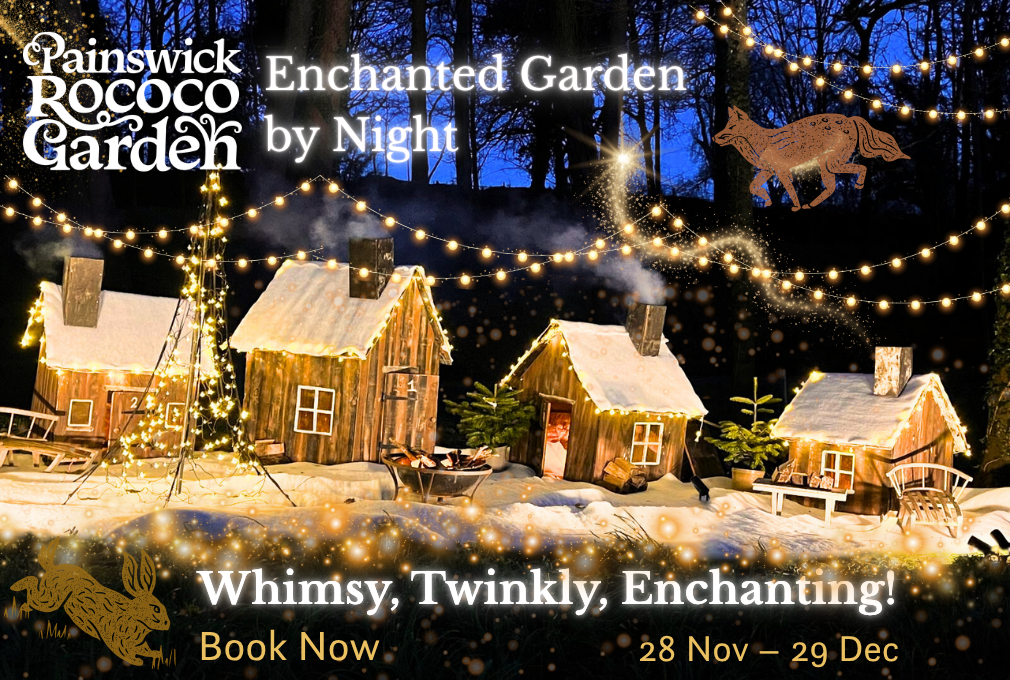 Enchanted Garden by Night 1010 x 680 | Discover the sparkle of Rococo Garden