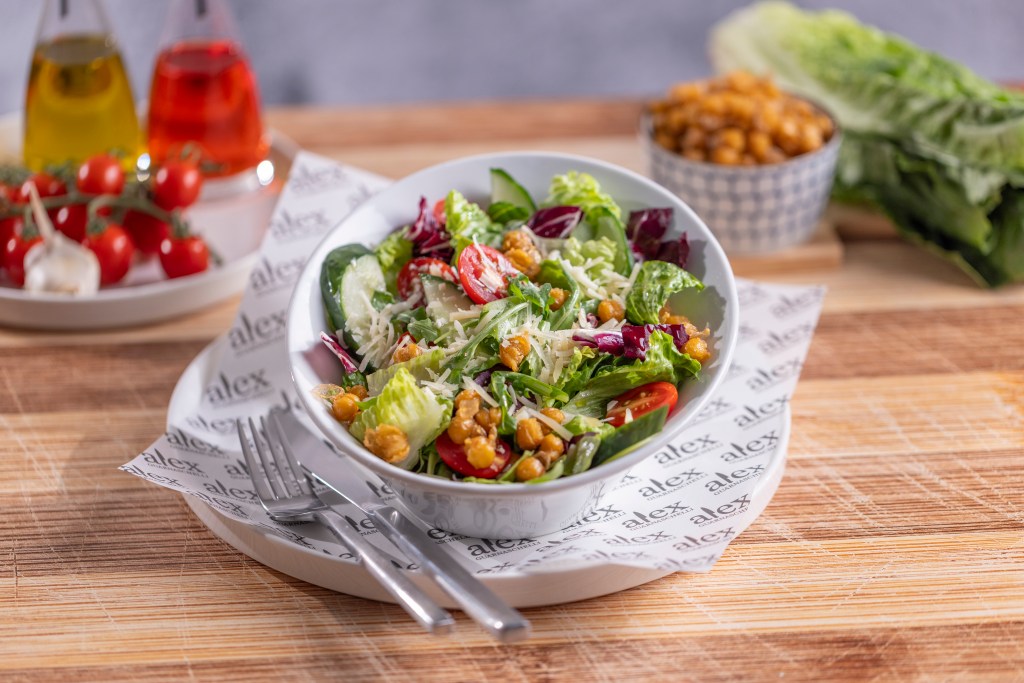 A salad in a bowl