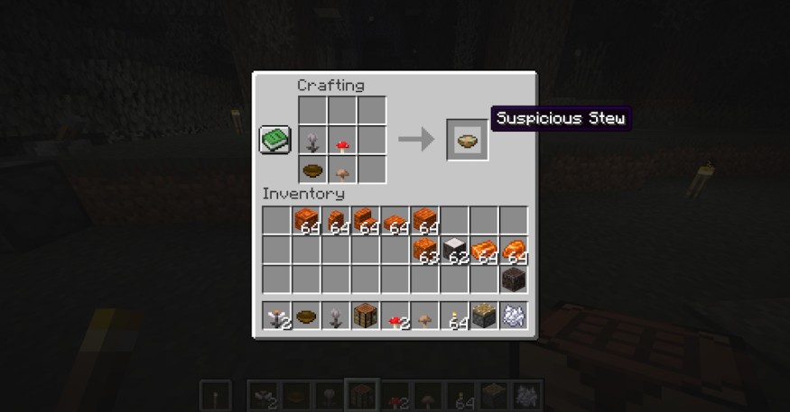 Suspicious Stew From Closed Eyeblossom Minecraft