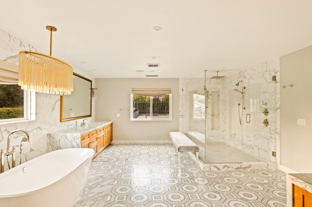 The primary bathroom. (Photo by Engel Studios)