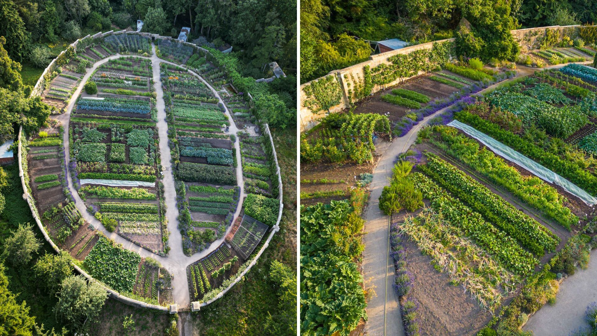 Gravetye Manor kitchen walled garden