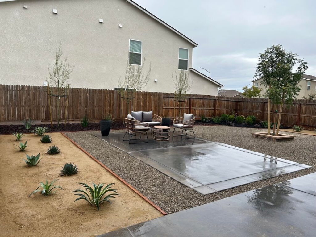 Merced, CA | xeriscape yard renovation