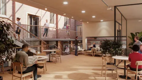 Allan Joyce Architects Entrance Foyer to the Ashbourne Link project