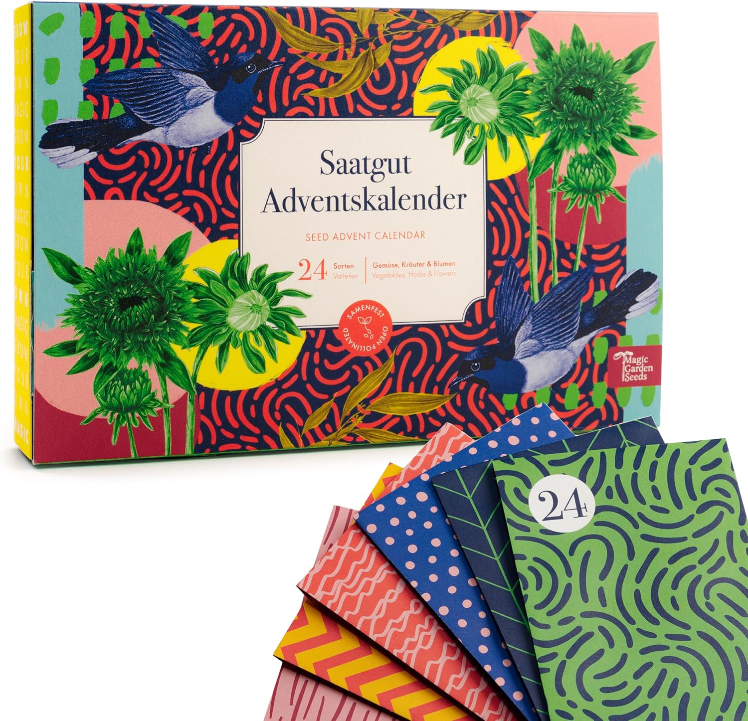 Seed Advent Calendar - Vegetables, Herbs &amp; Flower Seeds - for All Garden Lovers