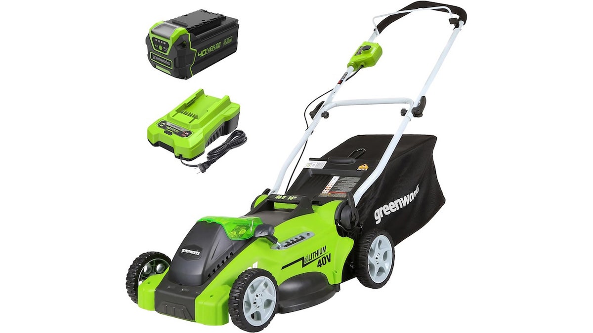 Greenworks lawn mowers are cordless options great for small yards. 