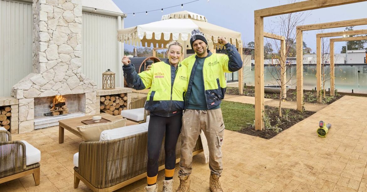 The Block 2025 Room Reveals: Britt and Taz's Backyard and Pool Week 11