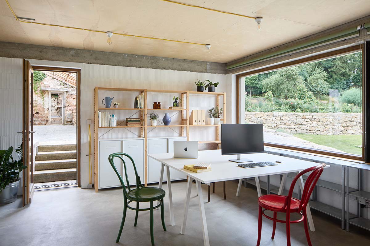 matěj šebek architekti transforms Kraffer Garden into a contemporary community space 