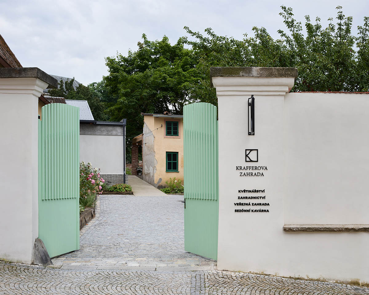 matěj šebek architekti transforms Kraffer Garden into a contemporary community space 