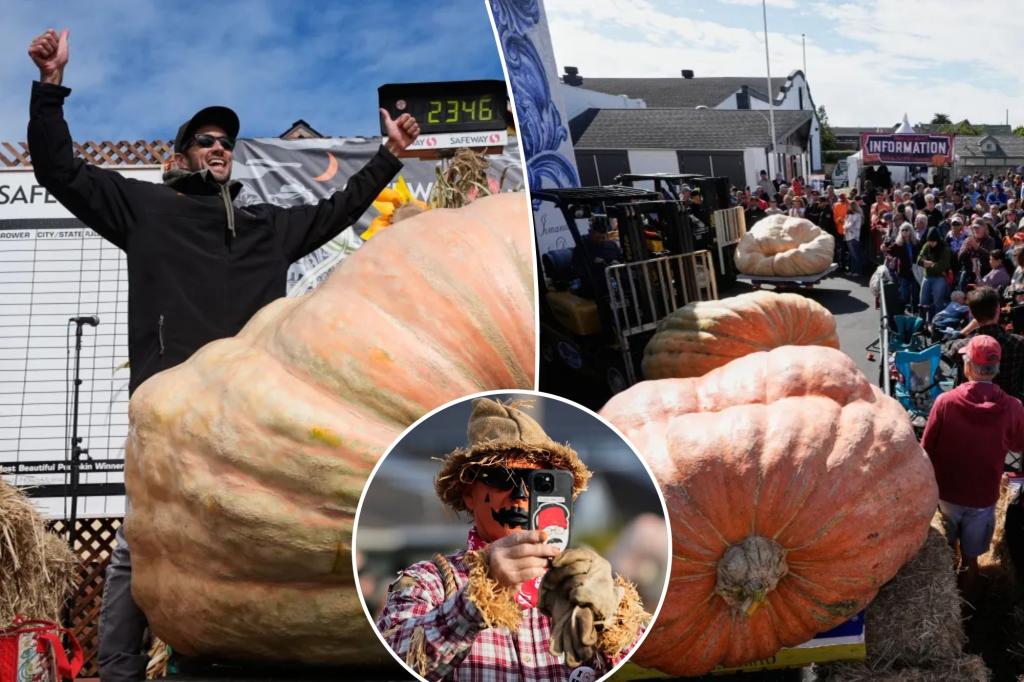 Engineer wins contest with 2,346-pound pumpkin Engineer wins contest with 2,346-pound pumpkin