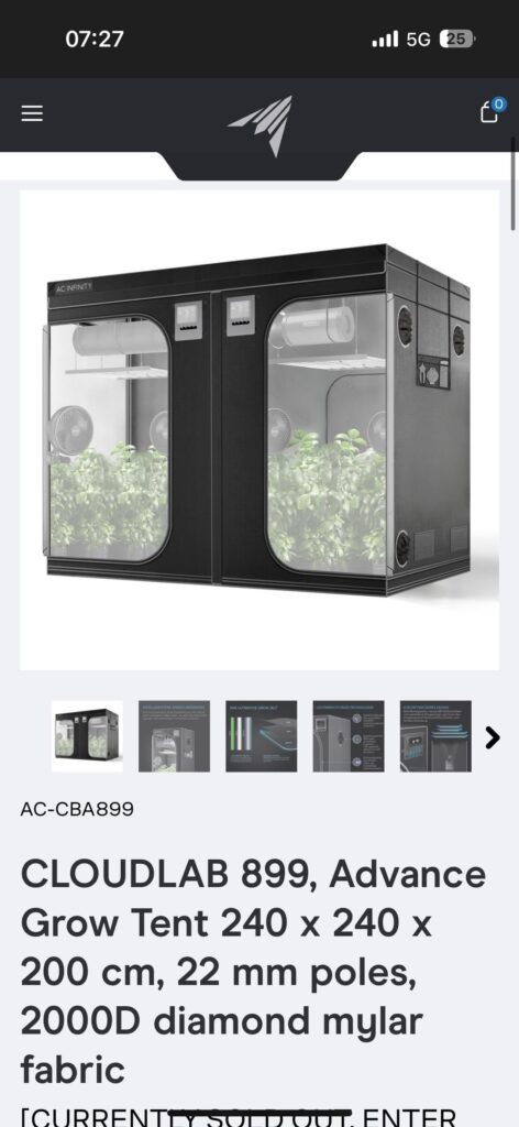 2500€ for a grow tent set up 2500€ for a grow tent set up