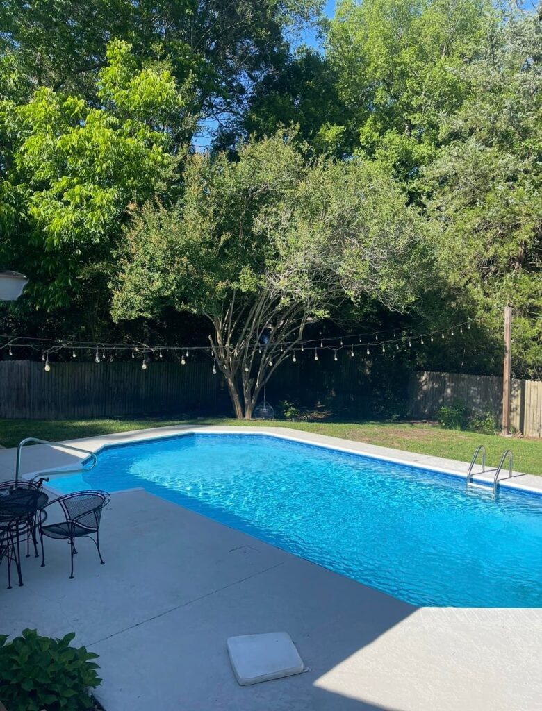 Crepe Myrtle next to pool Crepe Myrtle next to pool