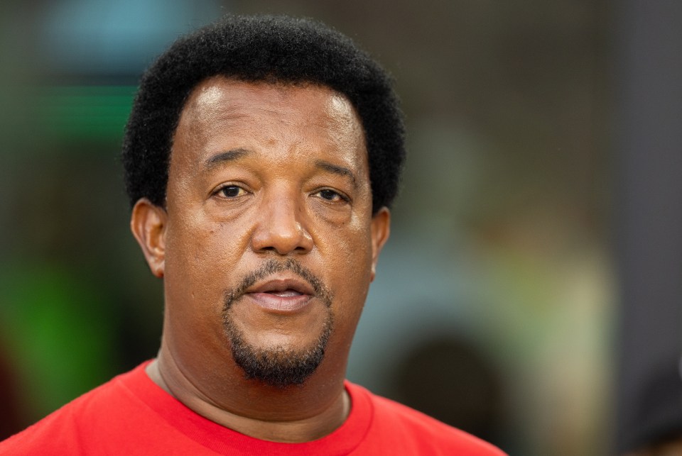 Pedro Martinez, former starting pitcher for Boston Red Sox, looking at the camera.
