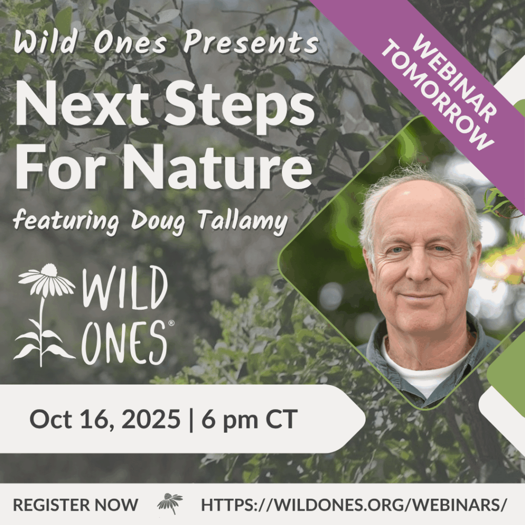 Don't miss Doug Tallamy's Next Steps for Nature webinar - Tomorrow!