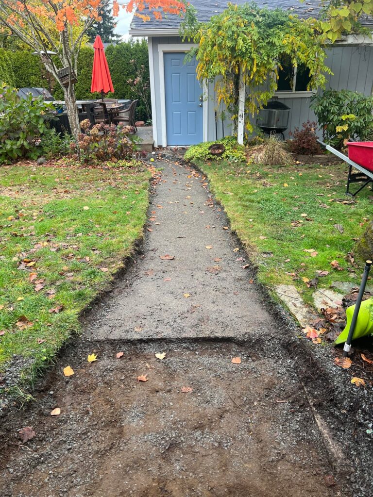 Concrete under grass? Concrete under grass?