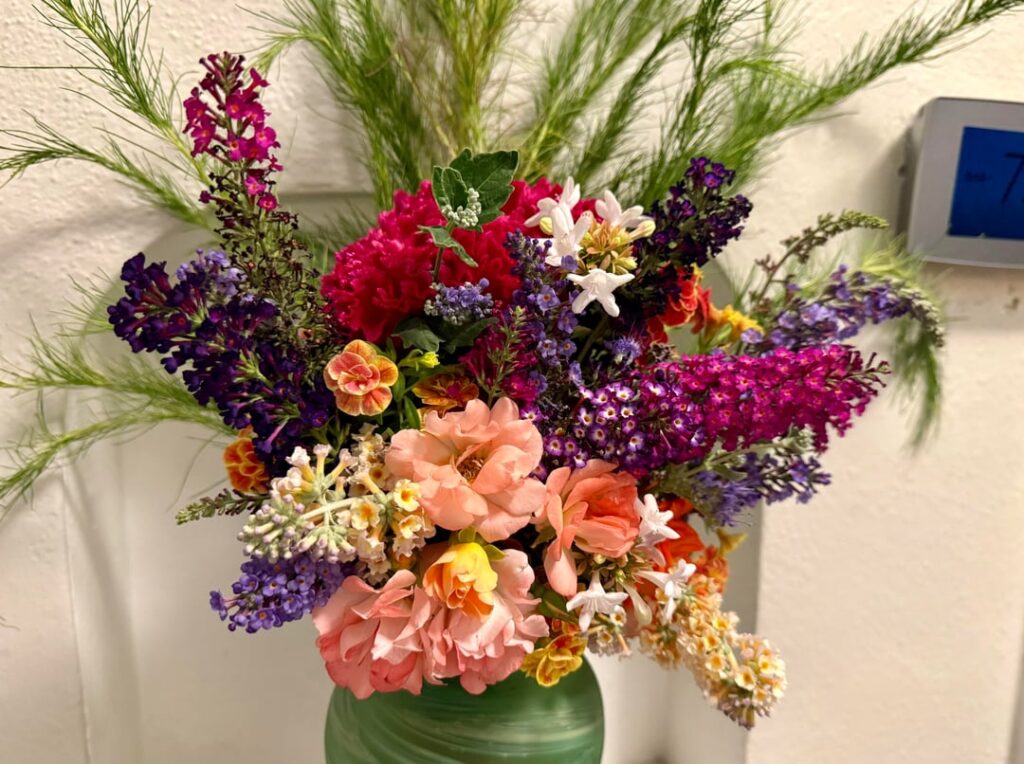 Picked a bouquet from my yard for my bday.