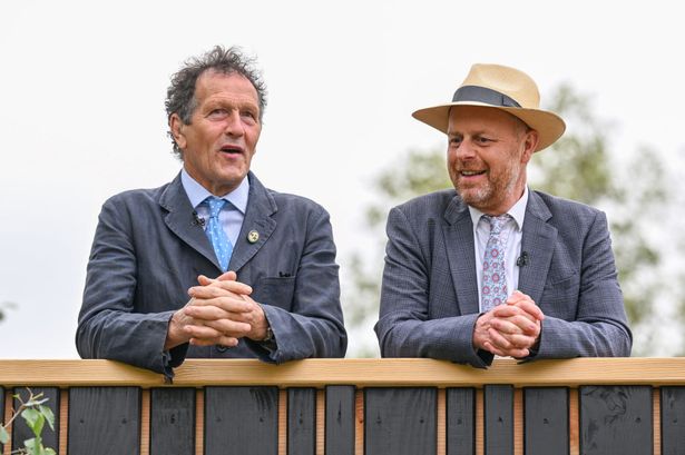 LONDON, ENGLAND - MAY 22: Monty Don and Joe Swift attend the 2023 Chelsea Flower Show at Royal Hospital Chelsea on May 22, 2023 in London, England. (Photo by Jeff Spicer/Getty Images)