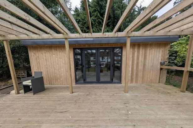 The luxury shed must now be shielded with a 'privacy screen' after complaints from neighbours