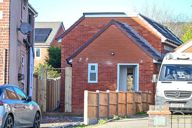 The back of Clair Birch's house.