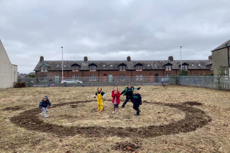 1 Newtongrange Community Garden - One Year Ago