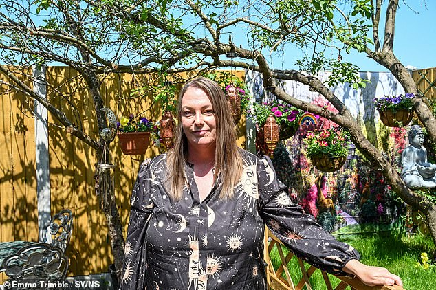 Alex Titley, 45, said developers were demanding that she give up 8ft of her garden