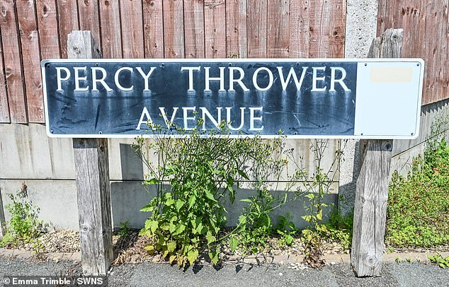 Green-fingered locals Percy Thrower Avenue in Bonmere Heath, Shropshire, were warned they had just 28 days to clear their gardens before developers would 'take action'