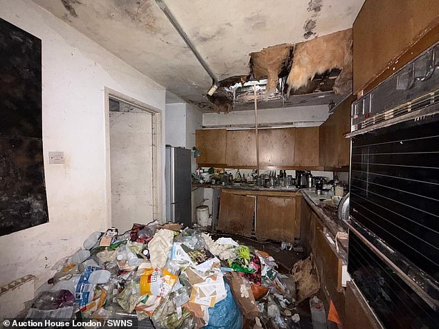 Auction House London say the house's location means that even the most 'unattractive, unappealing properties' such as this hold 'real promise'