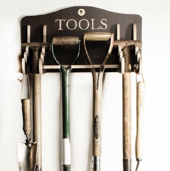 Wooden Garden Tool Rack