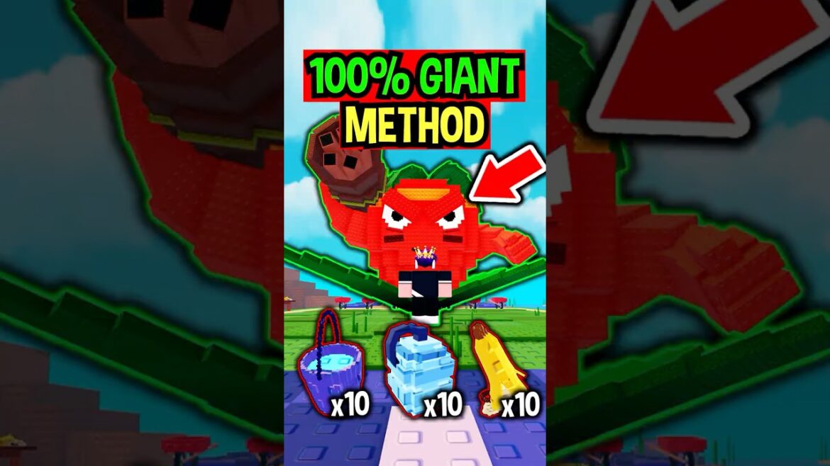 100% GIANT PLANT METHOD in Plants Vs Brainrots..