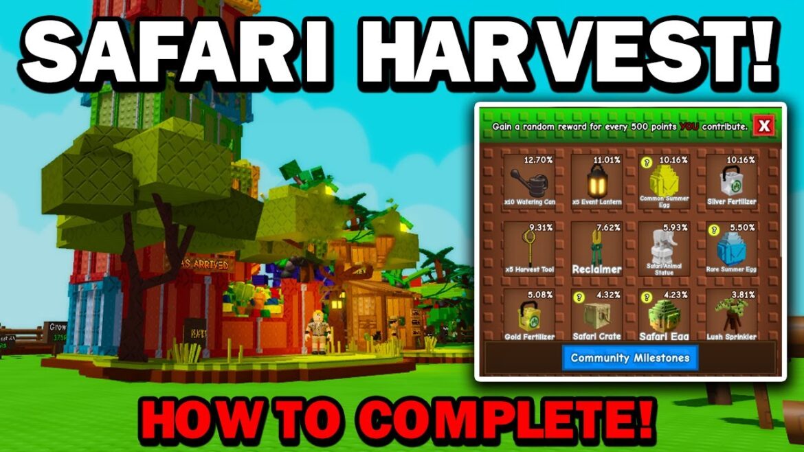 How to do SAFARI HARVEST EVENT!! in Grow a Garden ROBLOX How to do SAFARI HARVEST EVENT!! in Grow a Garden ROBLOX
