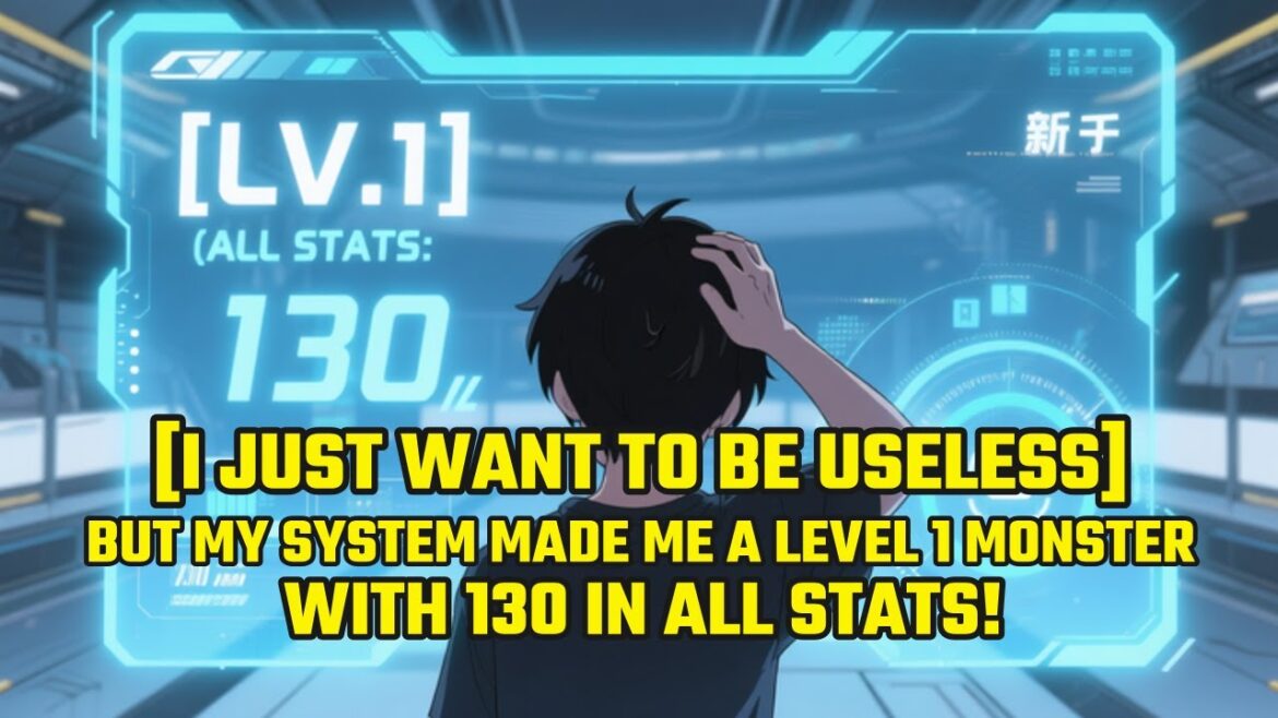 [I JUST WANT TO BE USELESS]: But My System Made Me a Level 1 MONSTER With 130 in ALL STATS!