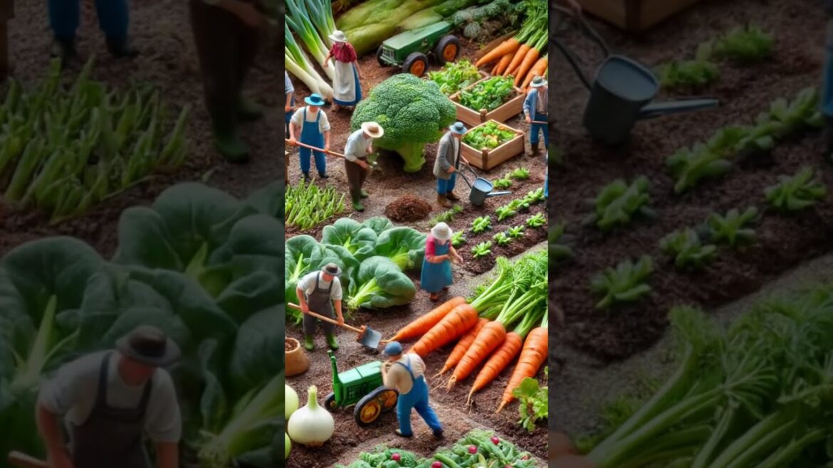Miniature Workers  Garden of Vegetables!