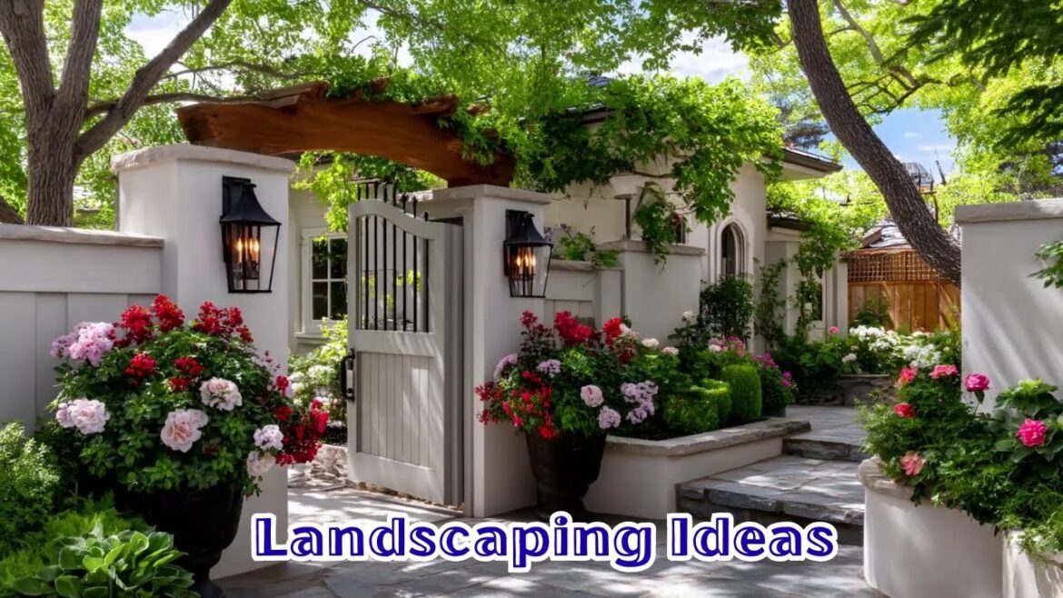 Landscaping Ideas to Design a Small Front Yard | Stunning Garden Gates & Arches