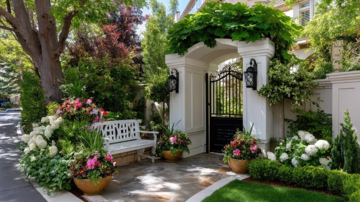 Small Front Yard Entryway Ideas | Elegant Garden Gates & Arches for Stunning Curb Appeal