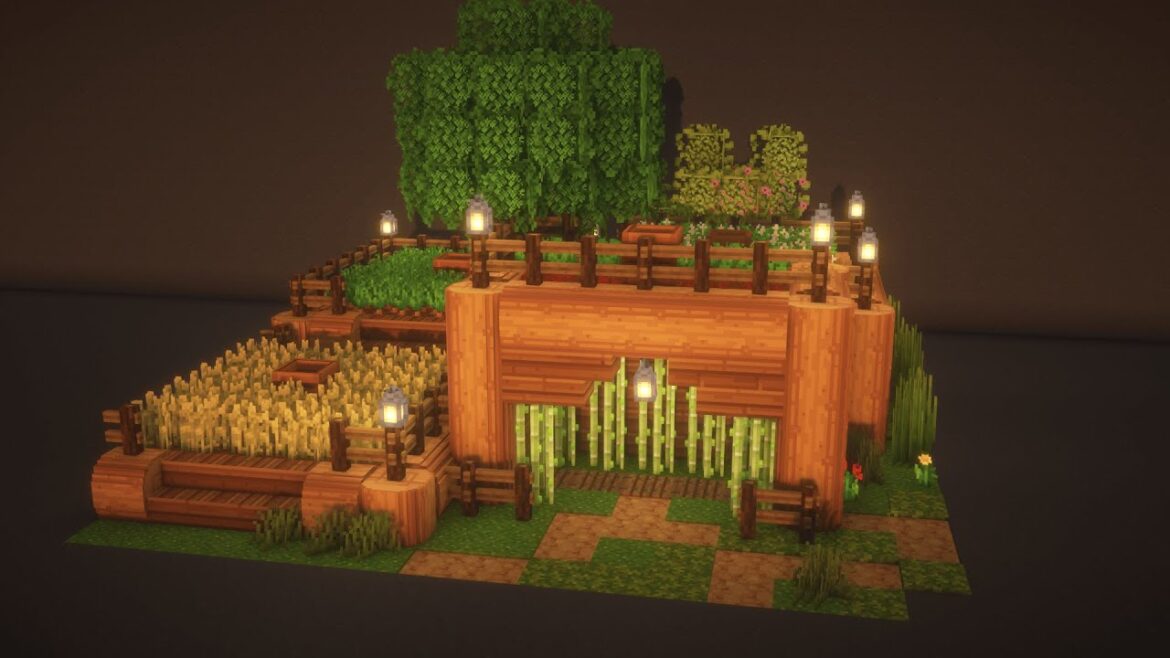 How to Build a Five Plant Garden in Minecraft How to Build a Five Plant Garden in Minecraft